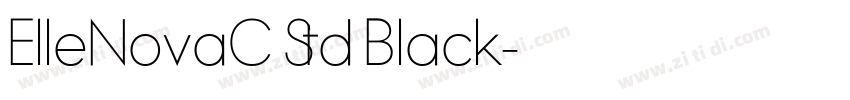 ElleNovaC Std Black字体转换